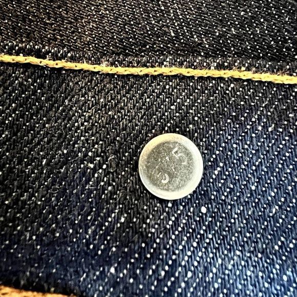 Vintage Levis 505 Jeans Men 38 x 30 Deadstock Dark Denim Orange Tab 90s USA - Picture 9 of 14